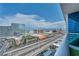 Enjoy stunning city views from the comfort of your balcony, overlooking bustling city at 4525 Dean Martin Dr # 2903, Las Vegas, NV 89103