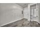 Neutral bedroom featuring tile flooring, closet, and modern lighting at 4525 Dean Martin Dr # 2903, Las Vegas, NV 89103