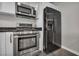 Updated kitchen featuring stainless steel appliances and modern white cabinetry at 4525 Dean Martin Dr # 2903, Las Vegas, NV 89103