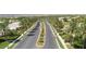 Scenic neighborhood view showcasing palm tree lined streets and well-maintained landscaping at 5110 Silenzio St, Las Vegas, NV 89135