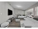 Open-concept living room with modern furniture and stylish decor at 5375 Chestnut St, Las Vegas, NV 89119