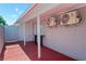 Covered patio featuring two air conditioning units installed on the wall at 5375 Chestnut St, Las Vegas, NV 89119