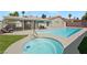 Inviting backyard pool and spa offer a private oasis for relaxation and entertainment at 5375 Chestnut St, Las Vegas, NV 89119