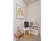 Cute playroom features a blackboard and shelving with various toys at 6056 Atlantis Dream Ave, Las Vegas, NV 89139