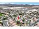 The home is located in a sprawling, densely populated suburban area at 6133 Roseboro Ct, North Las Vegas, NV 89081