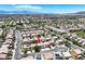 Nevada neighborhood aerial view showcases community streets and surrounding residences at 6133 Roseboro Ct, North Las Vegas, NV 89081
