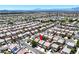 A high-angle aerial view features the home's location within the neighborhood at 6133 Roseboro Ct, North Las Vegas, NV 89081