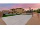 Spacious backyard with a pool, half basketball court, artificial turf, and ample space for outdoor activities at 6351 Abacus Farms Ct, Las Vegas, NV 89131