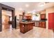 Updated kitchen featuring stainless steel appliances and a functional center island at 815 Adagio St, Henderson, NV 89052