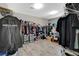 Spacious walk-in closet with custom shelving and ample storage for clothing and accessories at 8531 W Oquendo Rd, Las Vegas, NV 89113