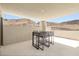 Inviting patio with amazing mountain views and outdoor seating at 865 Auroras Edge Ct, Henderson, NV 89012