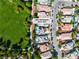 Aerial view of home with a pool, solar panels and adjacent green space at 1551 Boundary Peak Way, Las Vegas, NV 89135