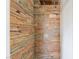 This closet features stone walls for a unique look at 2532 Arrowhead St, North Las Vegas, NV 89030