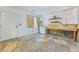 Kitchen with an island and updated appliances, and stone floors that add character to the room at 2532 Arrowhead St, North Las Vegas, NV 89030