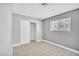 Cozy bedroom with closet, window, and neutral paint at 2880 Placita Ct, Las Vegas, NV 89121