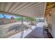 Covered patio with an inviting backyard. Relax with views of the backyard and seating at 2880 Placita Ct, Las Vegas, NV 89121