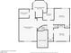 Detailed floorplan showcasing the layout of the upper level, including the bedrooms and primary bathroom at 2924 Pleasant Lake Dr, Las Vegas, NV 89117