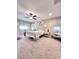 Bedroom with a white metal bed frame and neutral carpet at 3114 Molinos Dr, Las Vegas, NV 89141
