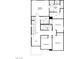 Floor plan displaying the layout of the second floor bedrooms and primary bath at 4205 Mount Bonnell Ave, North Las Vegas, NV 89081