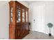 Entryway with china cabinet, decorative furniture, and white front door at 4317 Velvet Ridge Ct, Las Vegas, NV 89129