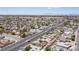 This aerial view captures a neighborhood with neatly lined streets and many homes at 4516 E Flamingo Rd, Las Vegas, NV 89121
