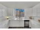 Bright kitchen boasts white cabinets, stainless steel appliances, and modern design at 5015 Thunder River Cir, Las Vegas, NV 89148