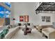 Spacious living room featuring stylish furniture, modern art, and comfortable seating arrangements at 5015 Thunder River Cir, Las Vegas, NV 89148