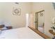 Comfortable bedroom with closet and neutral colors at 5058 Crooked Stick Way, Las Vegas, NV 89113