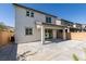 Backyard showcasing a covered patio, a concrete area, and block wall fencing at 6442 Kobe Knoll Ct, Las Vegas, NV 89141