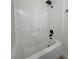 Clean bathroom featuring a shower-tub combination with modern fixtures at 8068 Cetus Cir, Las Vegas, NV 89128