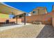 Outdoor patio with pergola in the low maintenance backyard at 8295 Nebula Cloud Ave, Las Vegas, NV 89131