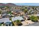 Overhead shot of neighborhood houses and yards, revealing a sense of community and suburban living at 836 Cherry Dr, Henderson, NV 89002