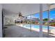 Covered patio overlooking a backyard with a pool and spa at 836 Cherry Dr, Henderson, NV 89002