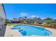 Inviting backyard pool and jacuzzi combination perfect for outdoor entertaining and relaxation at 836 Cherry Dr, Henderson, NV 89002