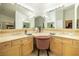 Bathroom vanity features dual sinks, ample counter space, and great lighting at 9660 Drayton Ave, Las Vegas, NV 89148
