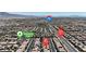 Aerial photo indicating proximity to Community Park and Grand Teton Dr. for a convenient location at 9950 Coyote Echo Ct, Las Vegas, NV 89166
