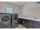 Convenient laundry room equipped with modern washer/dryer and ample counter space at 9950 Coyote Echo Ct, Las Vegas, NV 89166