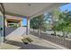 Wide balcony offering shade, iron railings, and views of the community and mountains in the distance at 11417 Rock Cove Way, Las Vegas, NV 89141