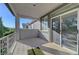Wide balcony offering shade, iron railings, and views of the community and mountains in the distance at 11417 Rock Cove Way, Las Vegas, NV 89141