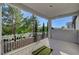 Wide balcony offering shade, iron railings, and views of the community and mountains in the distance at 11417 Rock Cove Way, Las Vegas, NV 89141