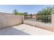 Balcony area with white metal safety railing at 11577 Vesuvio Ct, Las Vegas, NV 89183