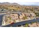 Charming neighborhood featuring well-maintained homes, a community park, and beautiful mountain views in the background at 12116 Vista Linda Ave, Las Vegas, NV 89138