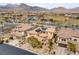 Wonderful neighborhood featuring well-maintained homes, lush landscaping, and picturesque mountain views in the background at 12116 Vista Linda Ave, Las Vegas, NV 89138