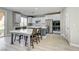 Modern kitchen featuring white cabinets, stainless steel appliances, and a center island perfect for casual dining and entertaining at 12116 Vista Linda Ave, Las Vegas, NV 89138