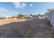 Large dirt backyard with block wall and some trees, ready for landscaping at 1436 Chestnut St, Henderson, NV 89011
