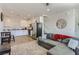 Cozy living room with modern decor and an open concept design at 1611 Prairie Fields Ct, Las Vegas, NV 89115