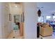 Inviting hallway with tile flooring leads into a cozy living space at 2026 Poppywood Ave, Henderson, NV 89012