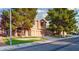 Attractive two-story home with a neatly landscaped front yard and a spacious driveway at 268 Copper Glow Ct, Henderson, NV 89074
