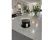 Convenient charging station integrated into the kitchen island's countertop at 2891 S Rainbow Ave, Pahrump, NV 89048