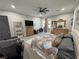 Bright main bedroom with decorative furnishings, walk-out balcony, and a spacious closet at 2891 S Rainbow Ave, Pahrump, NV 89048